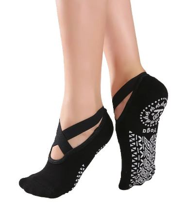 Cross belt yoga socks