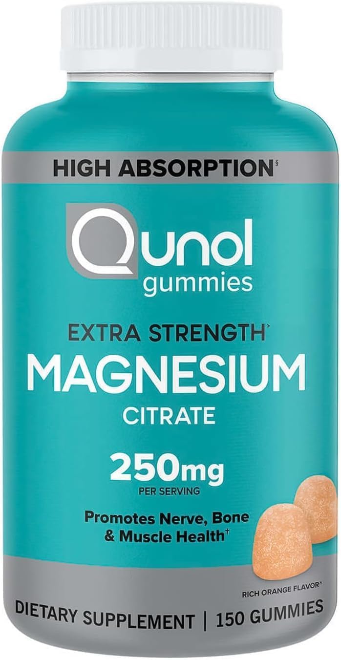 Qunol Vegetarian 250mg Magnesium Health Gummies